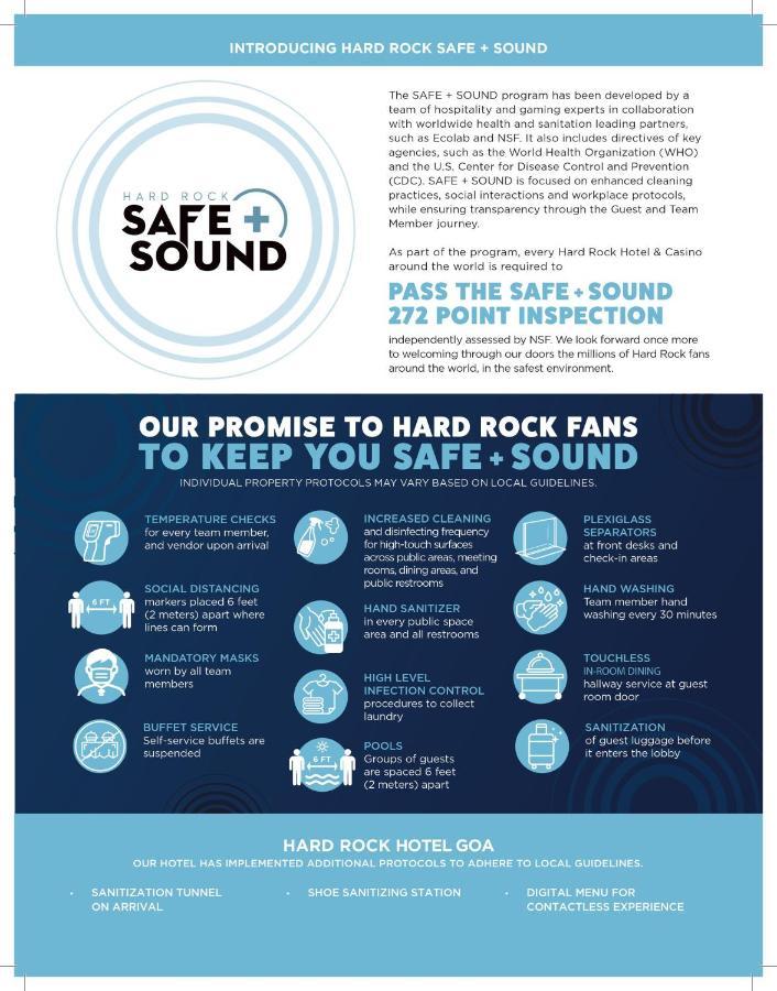 Hard Rock Hotel Goa Calangute Exterior foto Safe and Sound Club Promise
