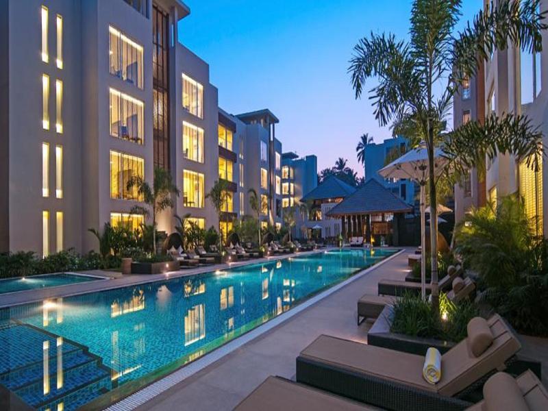 Hard Rock Hotel Goa Calangute Exterior foto The pool at the hotel